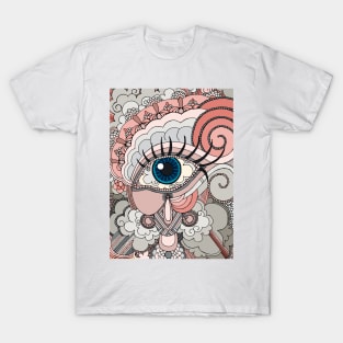 Eye Spy Pink Grey T-Shirt